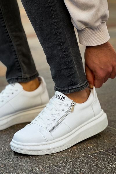 remss Pantofi sport cu șireturi Jacob RS601 alb pentru bărbați