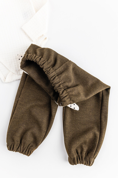 Babymod Baby Collared Self Patterned Baby Girl/Child Trousers Set