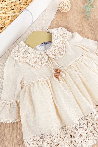 Babymod Lace Detailed Woven Fabric Baby Girl Dress
