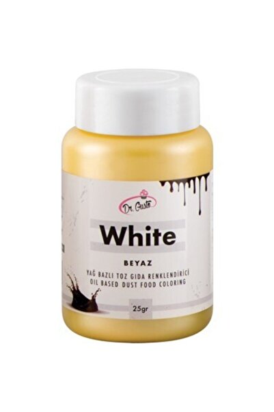 Dr. Gusto Yağ Bazlı Toz Gıda Boyası Beyaz 25 Gr