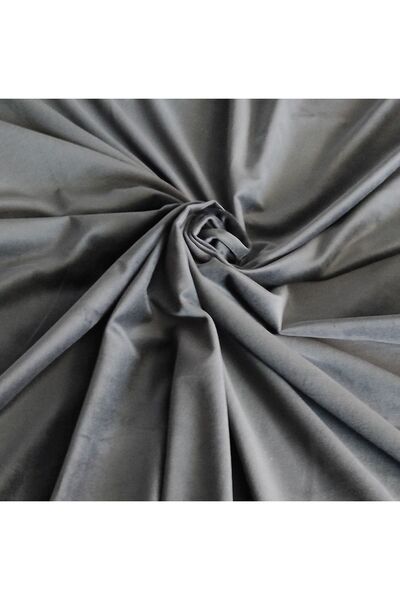 Evcimenhome Kadife Parça Kumaş 140x130 Snl-antrasit