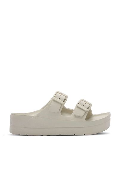 Slazenger Γυναικείες παντόφλες Eva σε μπεζ Arizona High-Based Toal - Κατάλληλες για καθημερινή πισίνα και παραλία