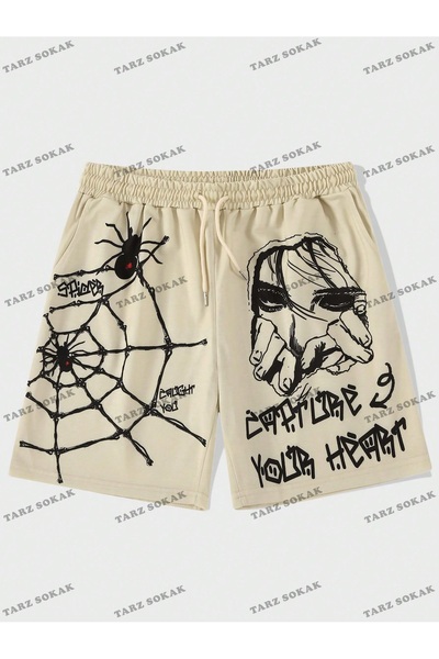 perseusshopping Pantaloni scurți de vară retro unisex Harajuka Anime Y2K - KO...