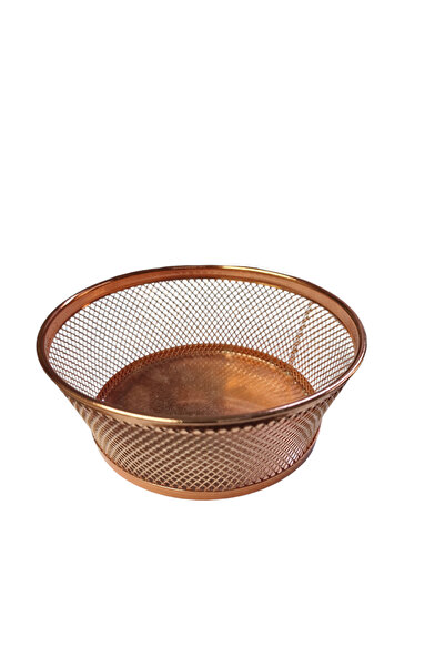 Matar Endüstriyel Mutfak Ekipmanları 3 Size Copper Color Metal Presentation Basket