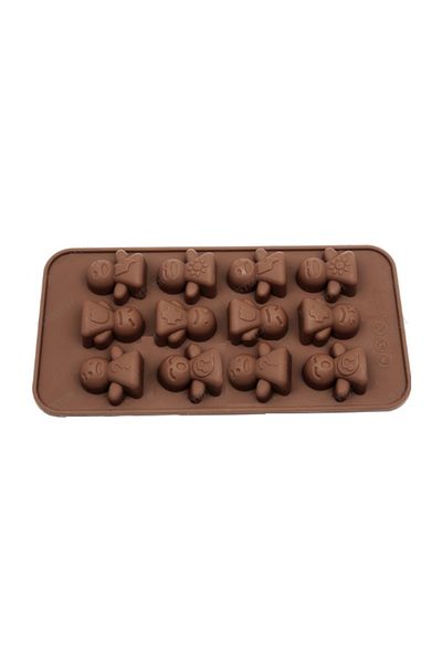 mutfak 12 Holes Human Expressions Silicone Mold - Chocolate, Soap Scented Stone Candle Epoxy