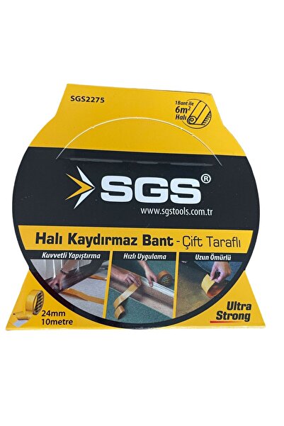Genel Markalar Çift Taraflı Halı Kaydrımaz Bant 24mm 10 Metre