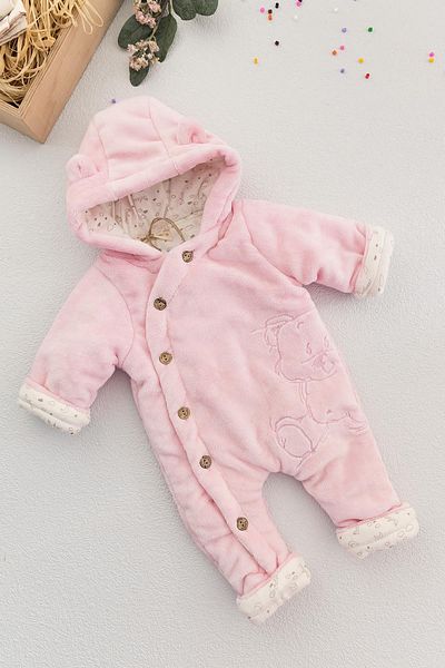 Babymod Welsoft Plush Astronaut Baby Girl Jumpsuit with Teddy Bear Figure
