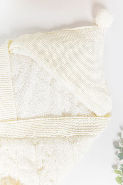 Babymod Plush Welsoft Swaddle Baby Blanket with Teddy Bear Figure