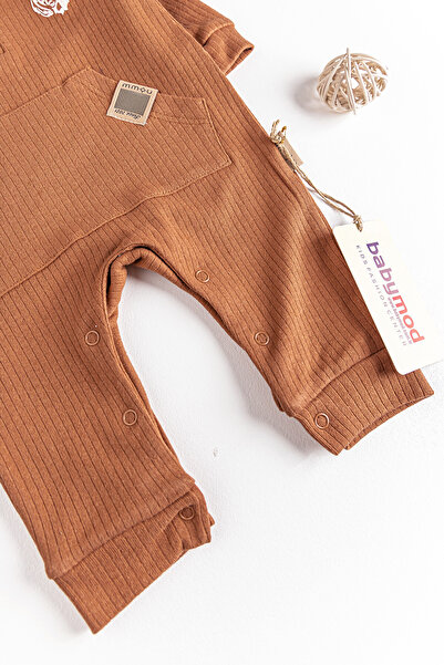 Babymod Natural Tiger Figured Baby Boy Jumpsuit