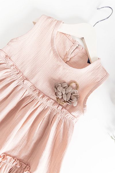Babymod Flower Figured Frilly Girl's Summer Dress