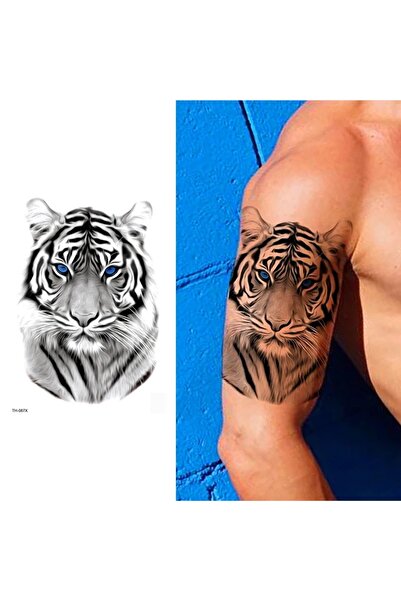 Tattoo Gerçekci Kaplan Gerçekci Geçici Dövme Tattoo