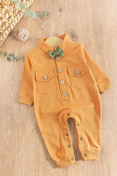 Babymod Bow Tie Front Buttoned Baby Boy Jumpsuit