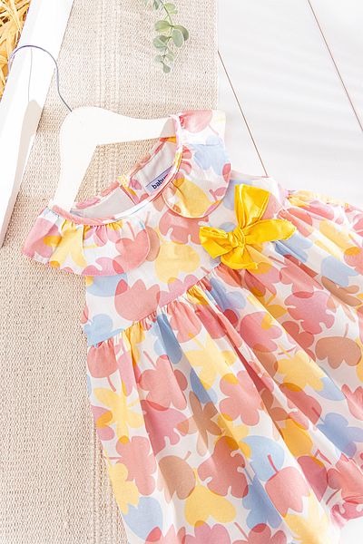 Babymod Floral Patterned Bow Summer Baby Girl/Kids Dress
