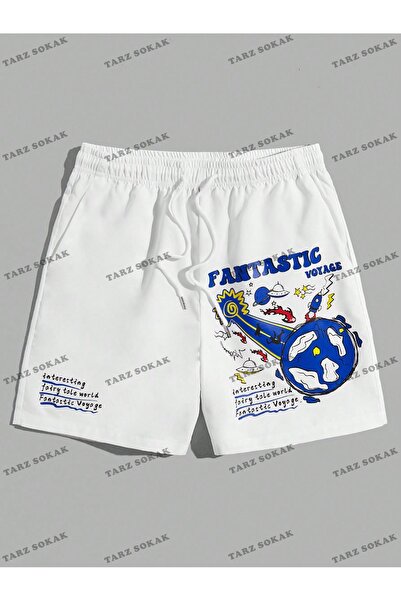 Kalic Studio Pantaloni scurți de vară retro unisex Harajuka Anime Y2K - KOD-1...