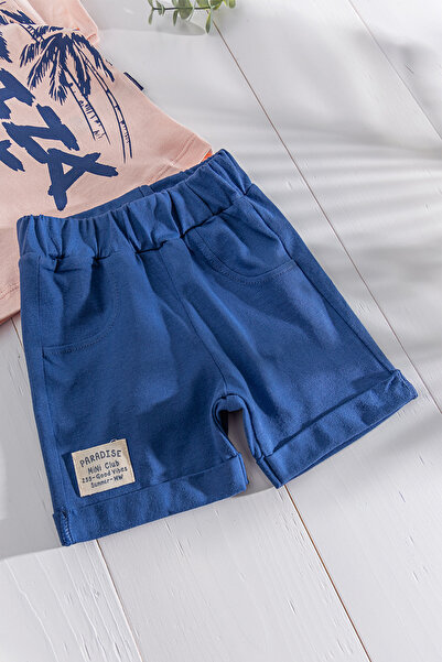 Babymod Summer Themed Baby Boy Set with Summer Shorts