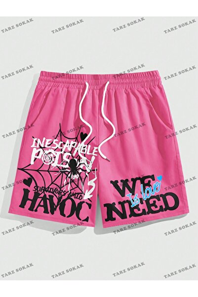 Adrift Y2K Unisex Yaz Şort Bermuda Harajuka Anime Retro KOD-11460