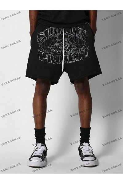 Kalic Studio Pantaloni scurți de vară retro unisex Harajuka Anime Y2K - KOD-11478