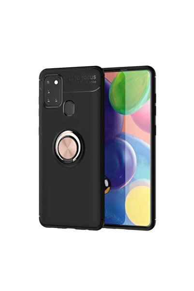 Srh غطاء متوافق لجهاز سامسونج جالاكسي A21s من السيليكون مع حامل حلقة قابل للد...