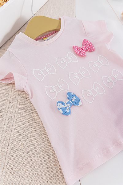 Babymod Floral Patterned Bow 2-Piece Summer Girl's Set