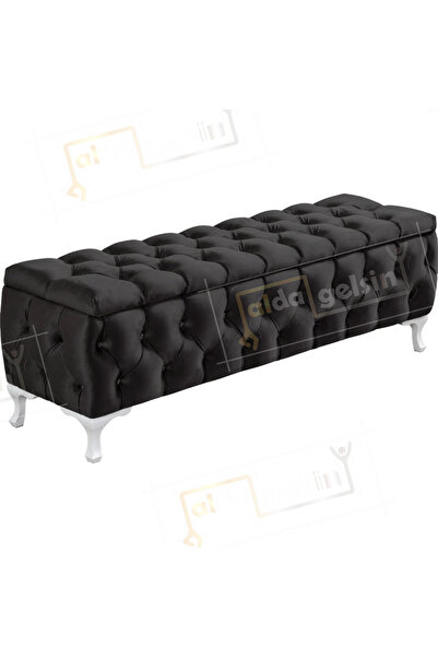 aldagelsin Lüks Sandıklı Chester Puf Bench Ayakucu Koltuk 110 Cm