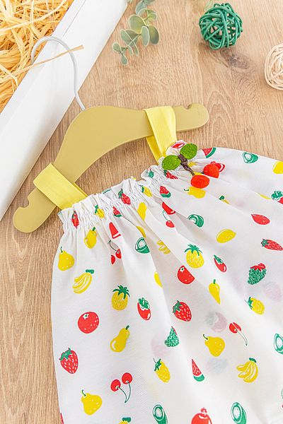 Babymod Cherry Figured Summer Strap Baby Girl Dress Baby Set