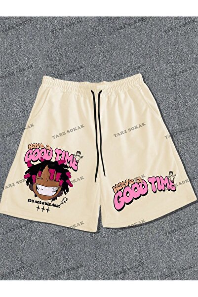 Kalic Studio Καλοκαιρινό σορτς Unisex - Bermuda Harajuka, Y2K, Anime, Retro KOD-11490