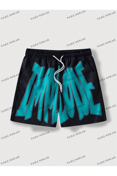 Tarzsokak Y2K Unisex Yaz Şort Bermuda Harajuka Anime Retro KOD-11497