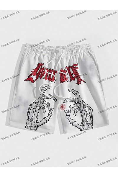 perseusshopping Y2K Unisex Harajuka Anime ρετρό καλοκαιρινό σορτς - KOD-11521