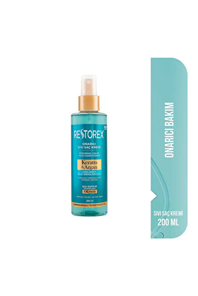 Restorex Keratin & Argan Onarıcı Saç Bakım Şampuanı 500 ml + Sıvı Saç Bakım Kremi 200 ml