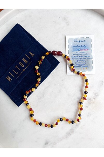 Miltonia Amber Necklace Baby Necklace Children's Necklace