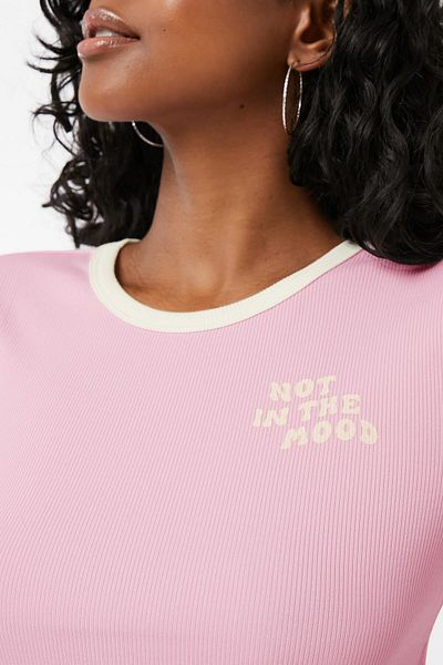 Ardene Super Soft Graphic Cropped Tee