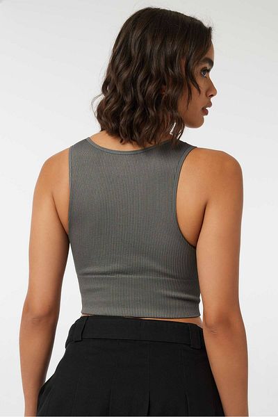 Ardene Basic Ultra Crop Seamless V-Neck Tank