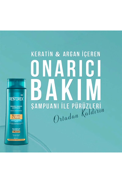 Restorex Keratin & Argan Repair Hair Care Shampoo 500 ml + Tekutý kondicionér na vlasy 200 ml