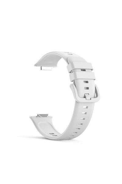 CONOCER حبل سيليكون ناعم وناعم ومتوافق مع ساعة Huawei Watch Fit 2 باللون الأبيض