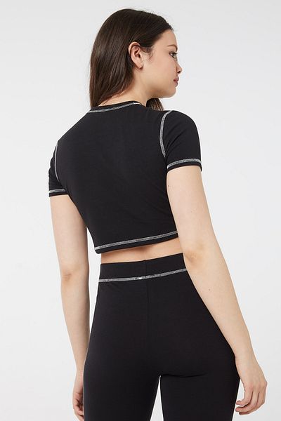 Ardene Contrast-Seam Cropped Tee