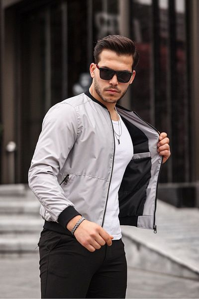S&M CLOTHİNG Ανδρικό αδιάβροχο εποχιακό μπουφάν New Season