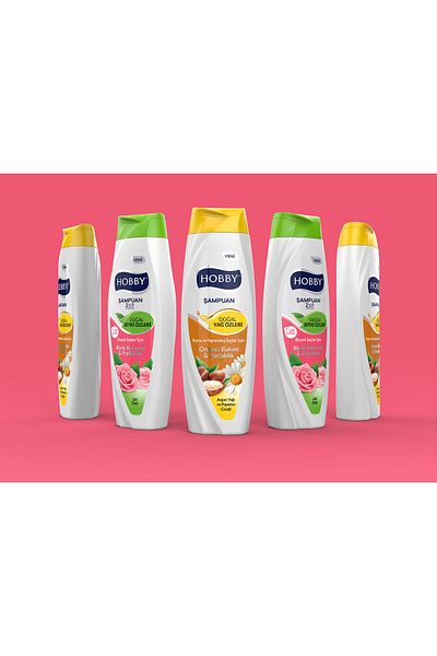 Hobby Rose Extract and Argan Oil Chamomile Flower Shampoo 5 X 600 ml