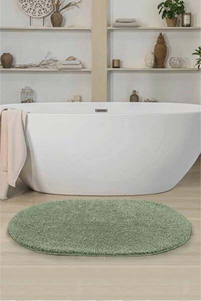 EUROBANO Soft Shaggy Doğal Kaymaz Taban Oval Yolluk