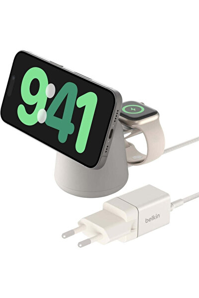 Belkin BoostCharge Pro Kablosuz 2'si 1 arada MagSafe (15 W) Şarj İstasyonu