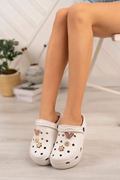 Yedicüceler Masaj Taban Aksesuarlı Crocks Tipi Hastane Aşçı Crocks Tipi Terlik