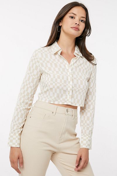 Ardene Ultra-Cropped Printed Shirt