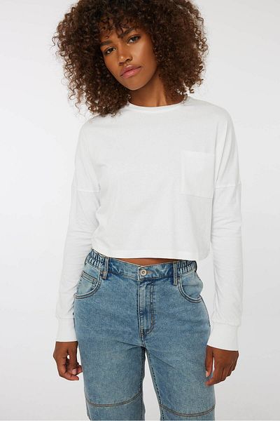 Ardene Basic Boxy Dolman Long Sleeve Tee