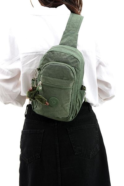571 Collections Çanta Πράσινη τσάντα στήθους Unisex - Δύο θήκες (Μοντέλο: 571-8B)