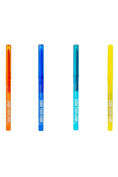 Show by Pastel Set of 4 Turumcula Navy Blue - Water Resistant Gel Eye Pencil 401-412-407-410