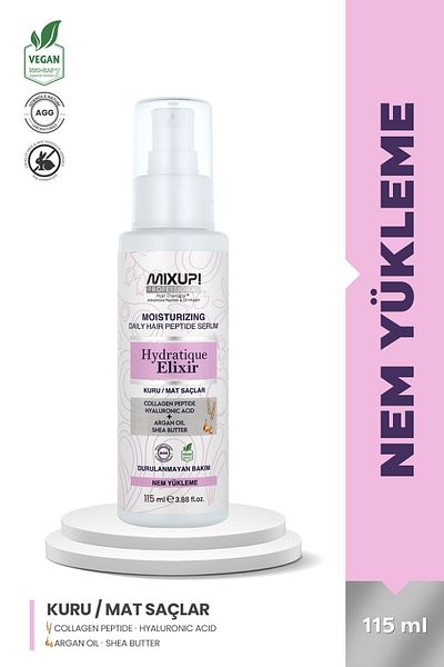 Mixup 115 ML - Moisturizing Nourishing Serum with Hyaluronic Acid and Collagen Peptide, for Dry and Dull Hair