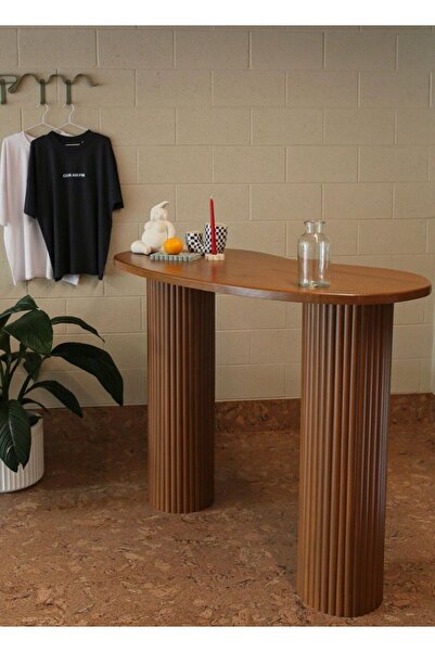 BÜYÜK İNCİ Modern Ahşap Konsol Çalışma Masası Yemek Masası
