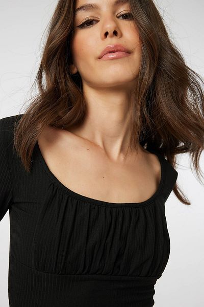 Ardene Ruched Bust Crop Bustier Top