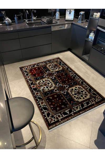 Rugs Modern Halı Seria de covoare decorative vintage cu modele multicolore, î...