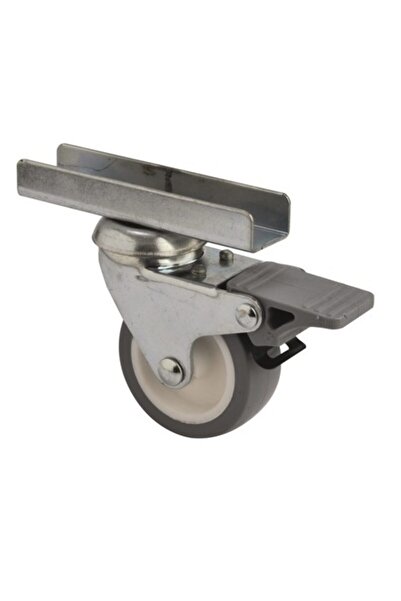 UYGUR TEKER A.Ş 50mm Frenli U Tablalı Mobilya Tekeri