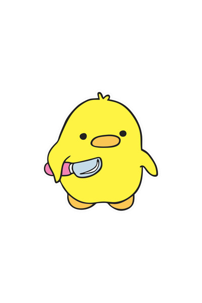 esticker 10 x 9,5 Cm Piskopat Civciv Sticker Araba Laptop Motor Oto Sticker